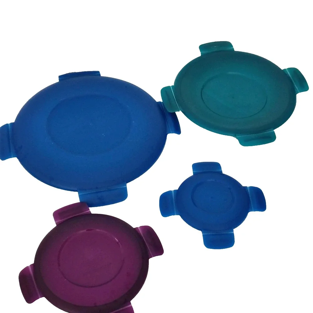 SNAPWARE Replacement Lids Airtight Food Storage Container Round Purple Blue Teal